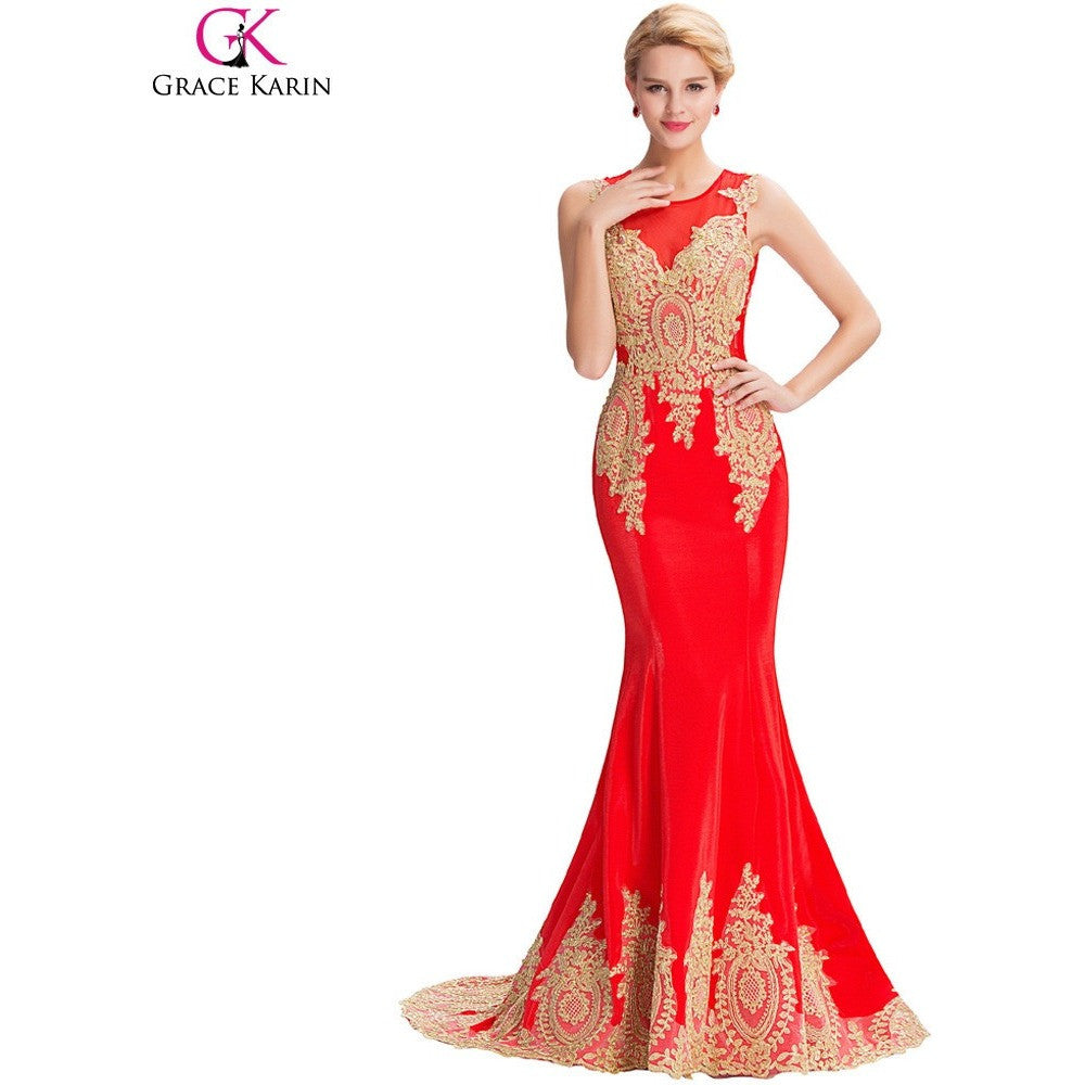 Long Mermaid Evening Dress Grace Karin ...